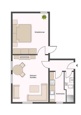 Kleine Wohnung mit viel Potenzial