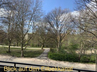 Tolle Wohnung am Eilbekkanal mit zwei Balkonen