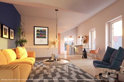 Große 4-Zimmer-Wohnung im Neubauprojekt 7Höfe / Leben an der Aa
