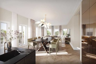 Altbaucharme in Toplage -  4 bis 5 Zimmer Wohnung mit Balkon und Gartenterrasse