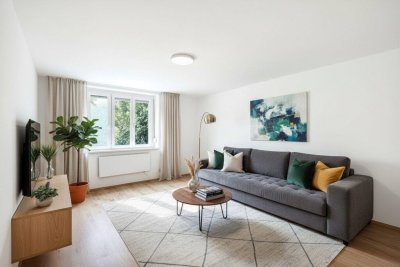 C H A R M A N T E WOHNUNG + 1 Zimmer + ca. 36m² WFL + EG + Hofseitig + Gute öffentliche Anbindung + Ruhelage