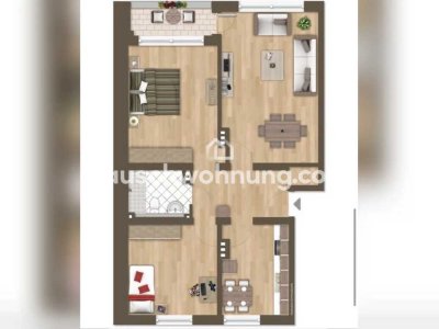 Tauschwohnung: 3 Zimmer Wohnung mit Loggia