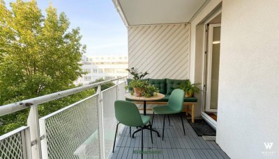 Wohnen nahe der Donauinsel: Helle 2-Zimmer-Wohnung mit Loggia I Garageoption