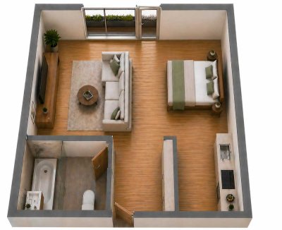 Stilvolle 1-Zimmer-Wohnung mit neuer Küche & Eichenparkett – Erstbezug nach Renovierung