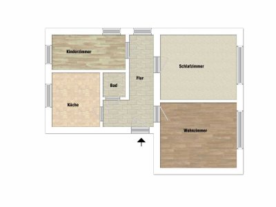 3 Zimmer Erdgeschosswohnung in Dortmund-Hafen