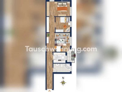 Tauschwohnung: Biete 2,5 Zimmer 1. OG gegen Gartenwohnung EG in Bogenhausen