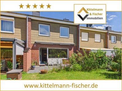 Reihenmittelhaus mit Garten und Terrasse in Braunschweig-Veltenhof! Garage, Vollkeller, Gasheizung