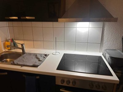 Sanierte 1-Raum-Wohnung mit Einbauküche und Terrasse in Maintal