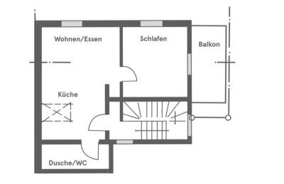 Moderne 2-Zimmer-Wohnung (54 m²) in Ditzingen – kernsaniert, zentrale Lage