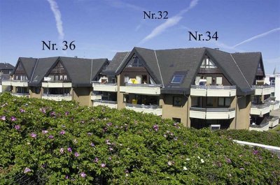 2-Zimmer-Wohnung in Toplage direkt hinter den Dünen von Westerland