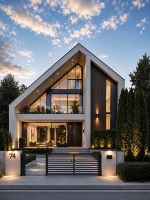 Design trifft Freiheit – Ihr Zuhause auf großem Grund“