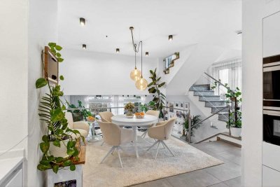 Exklusives Splitlevel-Reiheneckhaus in Bestlage mit Dachterrasse & Gewerbemöglichkeit