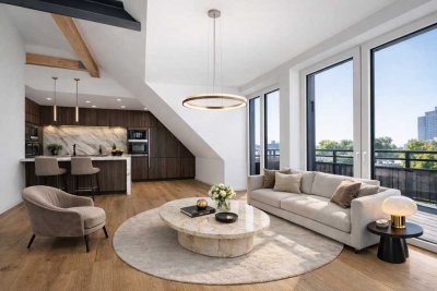 KENSINGTON Exklusiv - Erstbezug eines luxuriösen Penthouses mit Balkon und Rheinblick