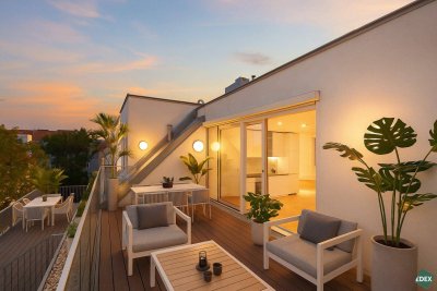 Sandleiten 64 | Klimatisierte 2-Zimmer-Dachgeschosswohnung mit Terrasse in Hofruhelage