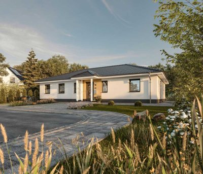 Total ruhig in S-Bahn und Regiobahn Nähe den Bungalow 131 mit Bauzeitgarantie bauen