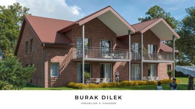 Stilvolles Neubauprojekt – senioren- & rollstuhlgerechte 3-Zimmer-Wohnung mit Balkon und Stellplatz!