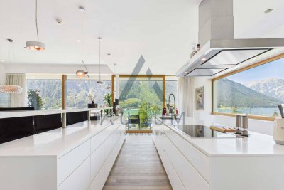 Moderne Terrassenvilla mit Pool, Dachterrasse und Achensee-Panoramablick