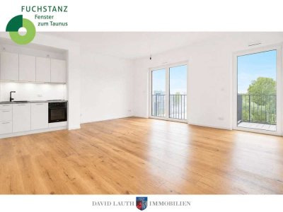 HELLE 3-ZIMMER-ETAGEN-WOHNUNG MIT GROßEM WEST-BALKON, BLICK INS GRÜNE UND EINBAUKÜCHE ZUM ERSTBEZUG