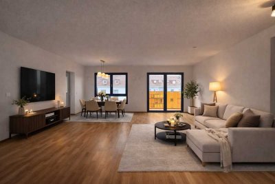 Große 2-Zimmer Wohnung - Erstbezug - mit Einbauküche