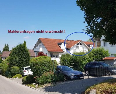 Helles 1-Zi.-DG-App.  (NR) mit großem SO-Balkon und TG