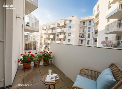 ERSTBEZUG – Modernes Wohnen am Hutterplatz | 2-Zimmer-Neubauwohnung mit Balkon