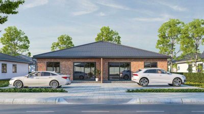 Haßbergen • Exklusive Schlüsselfertige Bungalow-Neubau-Doppelhaushälfte