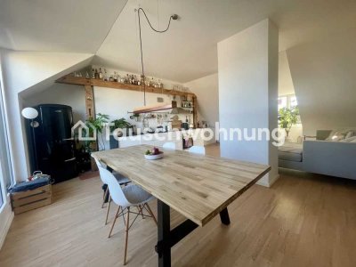 Tauschwohnung: Sonnige moderne Dachgeschosswohnung in Neuhausen