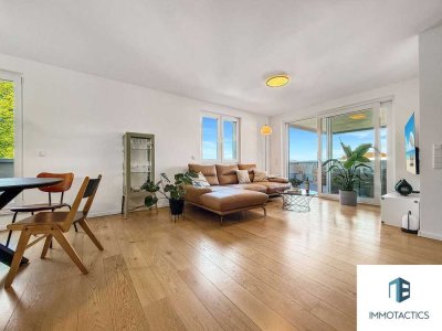 Stilvolle Maisonette-Wohnung von 2 auf 3 Zimmer erweiterbar - traumhafte Dachterrasse & Smart- Home