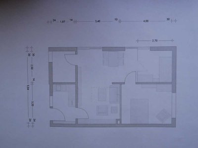 Modernisierte 2-Raum-Erdgeschosswohnung mit Terrasse und Einbauküche in Pottenstein/Ortsteil