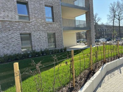Erstbezug mit eigenem Garten! Hochwertige 3-Zimmer-Wohnung mit Tiefgarage im York-Quartier