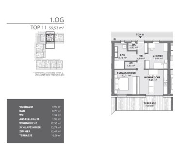 BAUSTART April 2026 - Exklusive Eigentumswohnung (59m²) mit großer Terrasse und Lift in Fürstenfeld! Provisionsfrei!