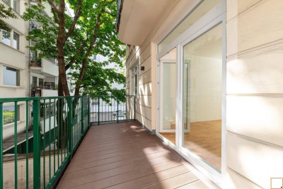 Praterstraße: Renovierte Altbauwohnung mit 2 Balkonen