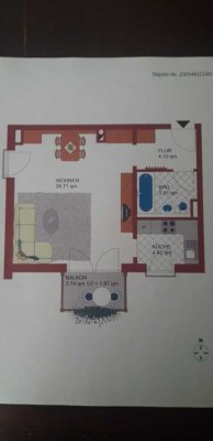 Stilvolle 1-Zimmer-Wohnung mit Balkon und EBK in Markt Schwaben