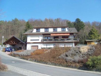 Modernisierte 3-Raum-DG-Wohnung mit Balkon und Einbaukücheein Breuberg