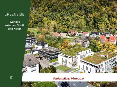 KFW 40 NH - 3-ZIMMER ETW MIT GARTENANTEIL AN DER LAUTER - GREENSIDE IN BLAUSTEIN