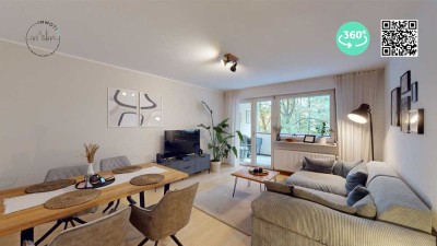 Modern - Stilvoll - Bezugsfertig: Modernisierte 3-Zi-ETW mit zwei Balkonen in KA-Waldstadt