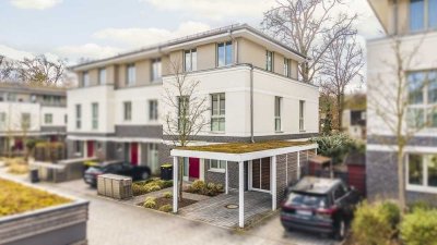 Lebensqualität pur: Stilvolles Reihenendhaus mit Garten, Dachterrasse & Sauna auf 162 m² Wohnfläche
