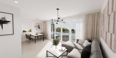 Neubau: 3-Zimmer-Wohnung im 1. OG in Münster Hiltrup mit Balkon & PKW-Stellplatz