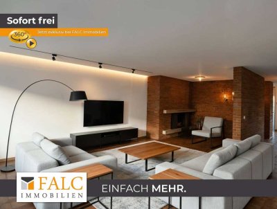 Wohnen mit Stil: Lichtdurchflutete 5-Zimmer-Wohnung mit Kamin & Balkon