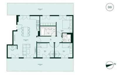 Luxus Penthouse inkl. Küche in der Parkstadt Karlshorst