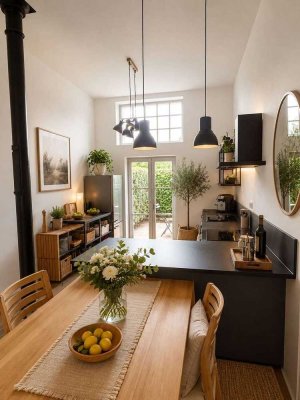 Elegante 3 ZBK mit besonderem Charme und traumhaftem Privatgarten