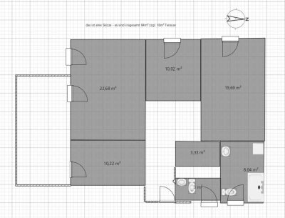 Helle 3-Zimmer Erdgeschosswohnung in Eimsheim mit Garten