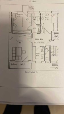 Helle 3-Zimmer Wohnung mit Balkon im 5. OG in Augsburg - Hochfeld