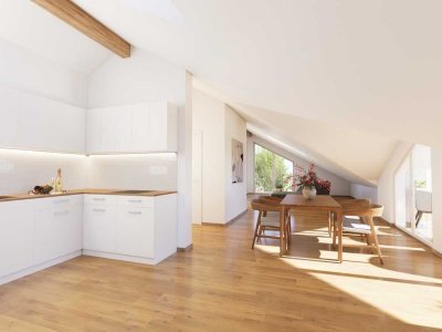 Licht, Luft und Lebensfreude
Neubau-Dachgeschoss in Oberhaching