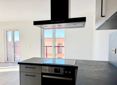 Neubau-Gebiet Hannover Kronsrode: Einbauküche, Balkon, Fußbodenheizung, Tageslichtbad, Lift, TG