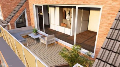 3 Zimmer Neubau-Penthouse in Münster-Gremmendorf