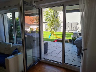 Wohnen mit Komfort mitten im Zentrum von Weissenhorn-3 Zimmer Erdgeschosswohnung mit Terrasse