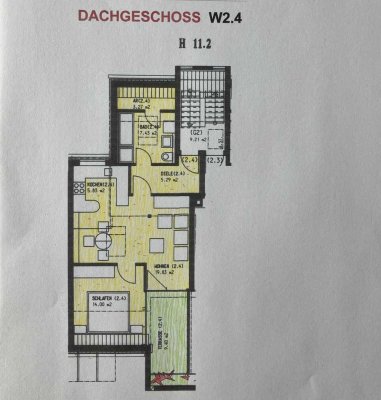 2-Zimmer-Dachgeschosswohnung mit Dachterrassen in Tuttlingen