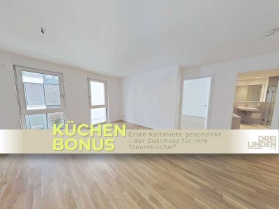 Neubau-Komfort in Leipzig: stilvoll, hell und effizient geschnittene 2-Zimmer-Wohnung!