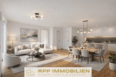 Neubau: Sonnige 3-Zi.-Wohnung mit Süd/West-Balkon